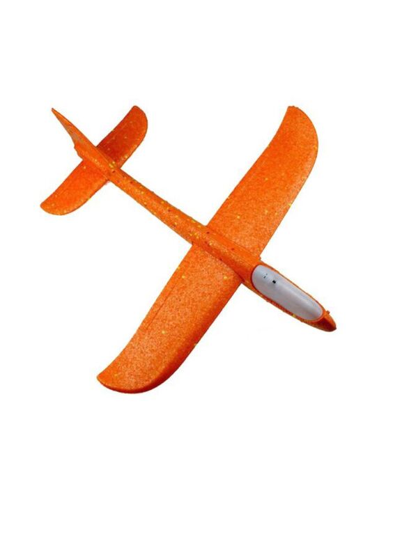 

Flying Plane with Flash LED Light, Ages 3+, Orange/White