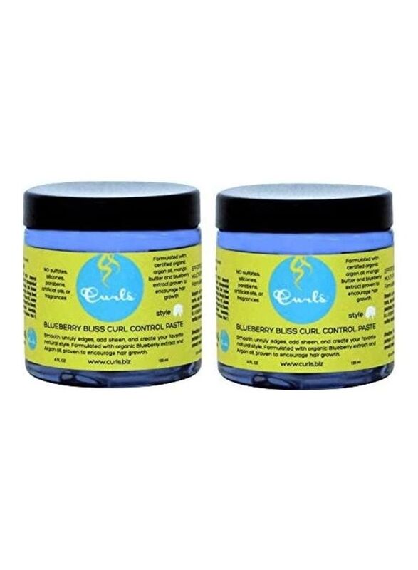 

Curls Berry Bliss Curl Control Paste for All Hair Types, 2 x 240ml