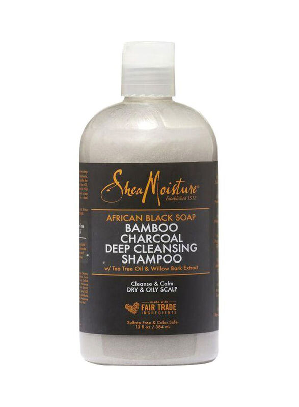 

Shea Moisture Bamboo Charcoal Deep Cleansing Shampoo for All Hair Types, 384ml
