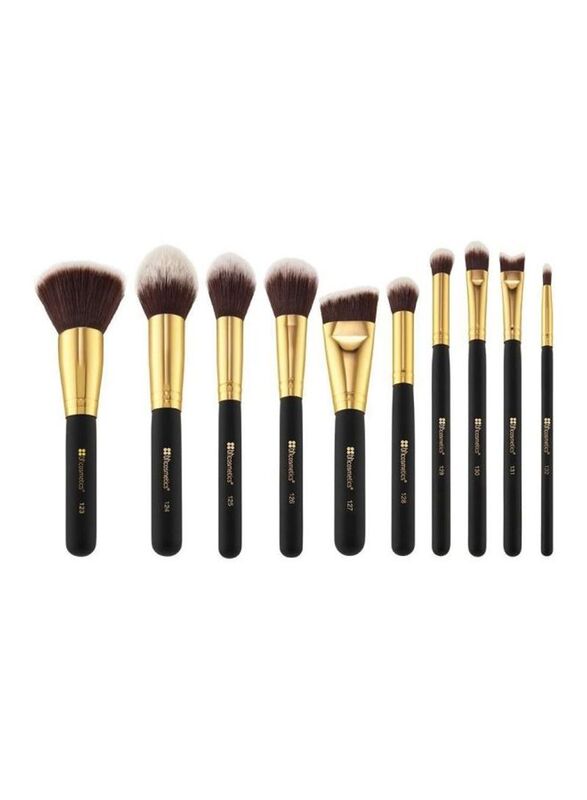 

Bh Cosmetics 10-Piece Makeup Brush Set, Multicolour