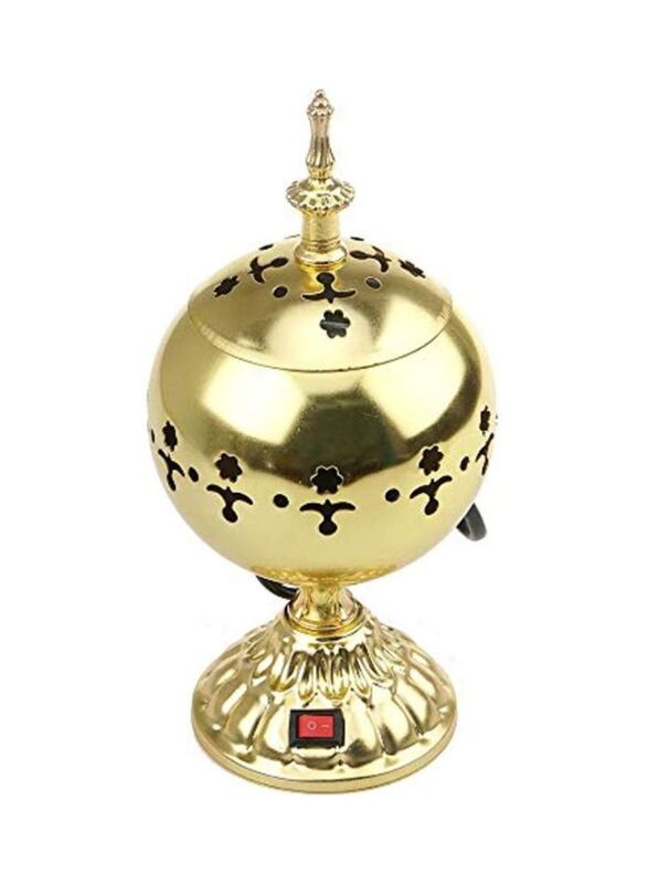 

Electric Incense Burner, Gold