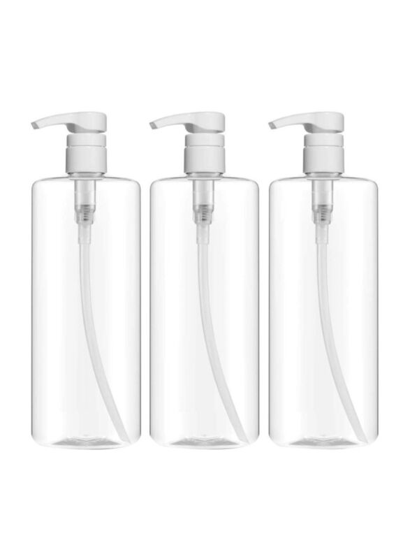 

Bar5F Empty Shampoo Pump Bottle Set, 3 Pieces, Clear
