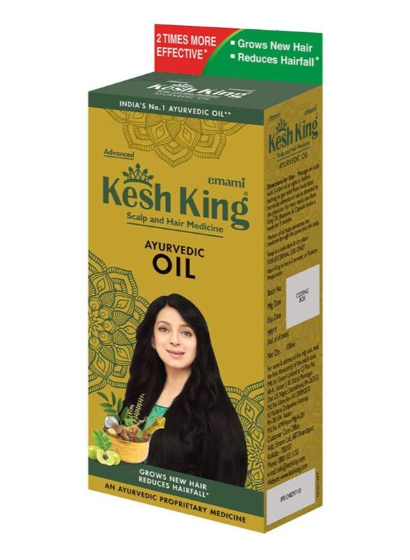 

Kesh King Ayurvedic Scalp and Hair Oil for All Hair Types, 100ml