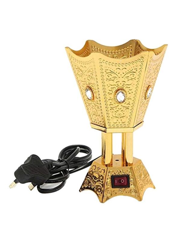 

Electric Corded Incense Burner, Gold/White