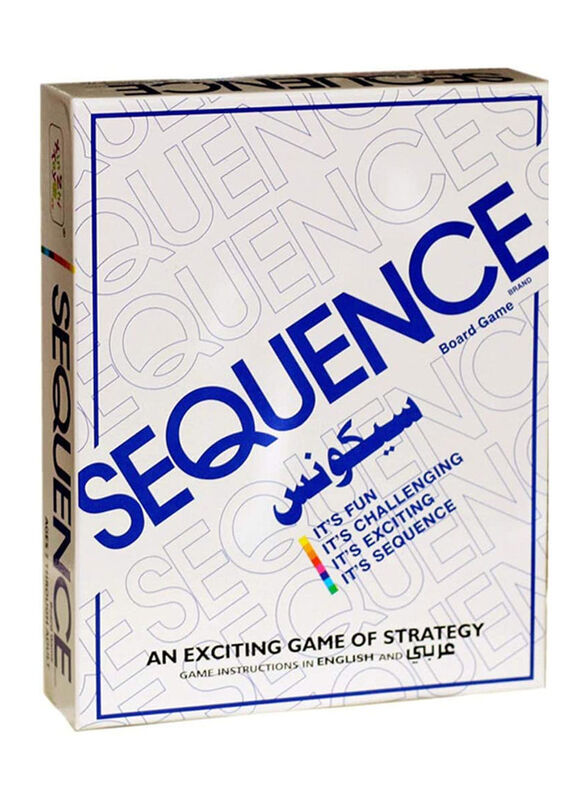 

Sequence Board Card Coins Game, Ages 8+, Multicolour
