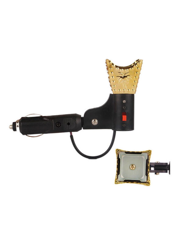

Electric Incense Burner for Car, HBN16000411, Black/Gold