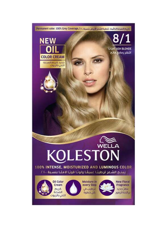 

Wella Koleston Oil Colour Cream, 142ml, Light Ash Blonde 8/1