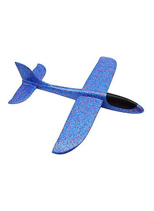 

Throwing Glider Inertia Plane Foam Aircraft Toy Hand Launch, Ages 4+, 15cm, Blue