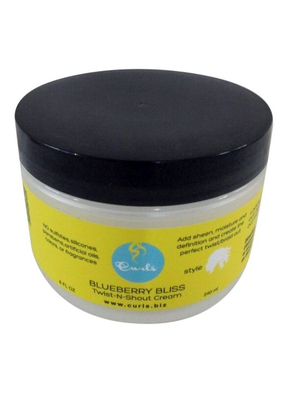 

Curls Blueberry Bliss Twist N Shout Cream for Curly Hair, 240ml