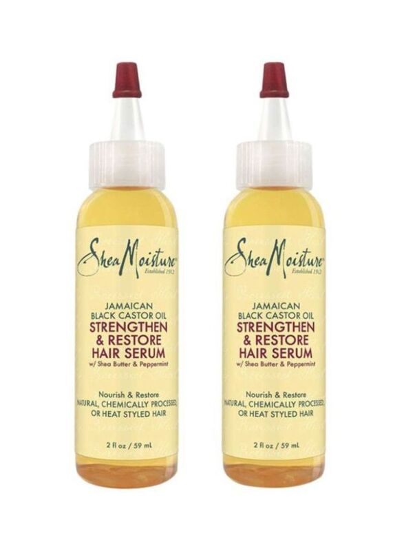 

Shea Moisture Jamaican Castor Oil and Serum for All Hair Types, 2 x 4oz