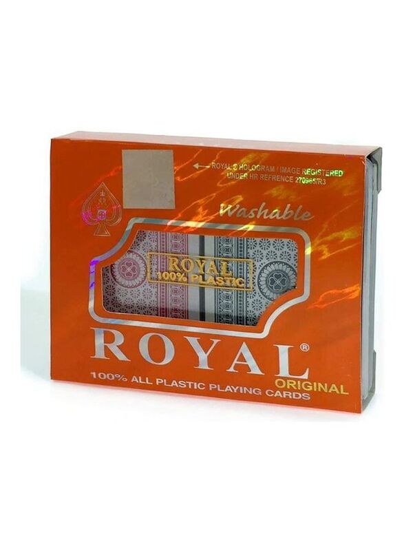 

Royal Deck of 2 Plastic Playing Cards, Ages 5+, 12.5x10x0.2cm, Multicolour
