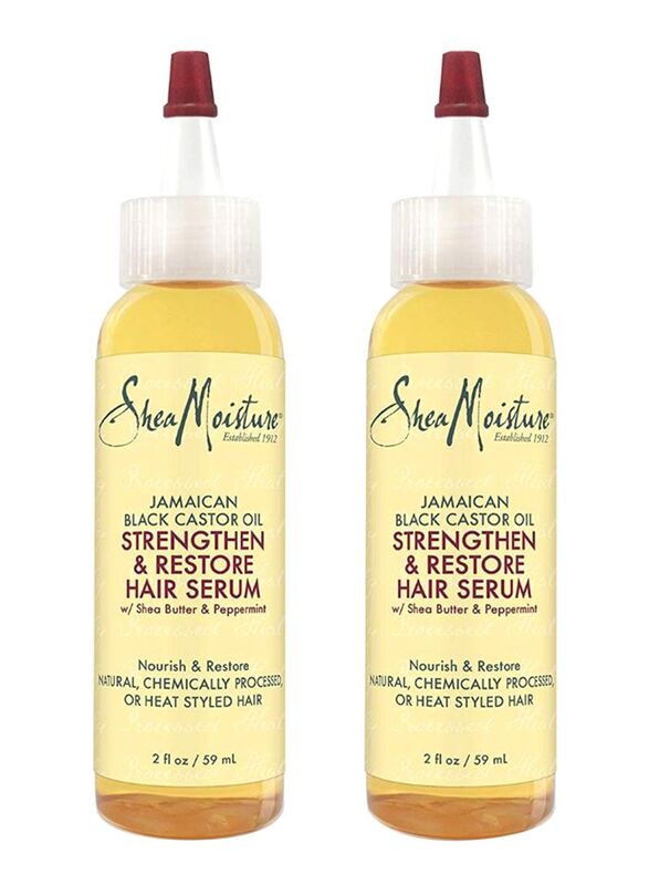 

Shea Moisture Jamaican Black Castor Oil Hair Serum for All Hair Types, 2 x 2oz