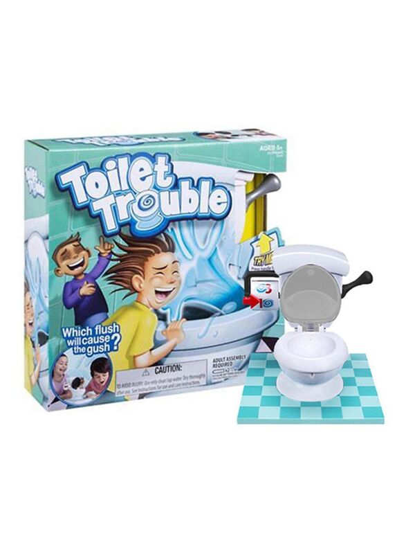 

Toilet Trouble Hilarious Board Game with Sound Effects, 5+ Years, White