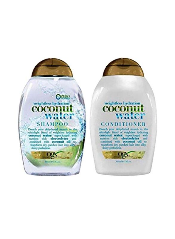 

Ogx Coconut Water Shampoo and Conditioner for All Hair Types, 2 Pieces