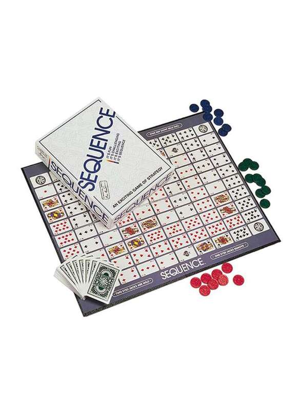 

Family Game Sequence Strategy Foldable Board Card Game, 8+ Years, Multicolour