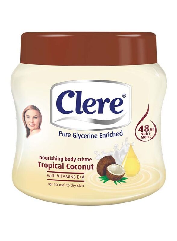 

Clere Body Clere Tropical Coconut Body Cream, 500ml