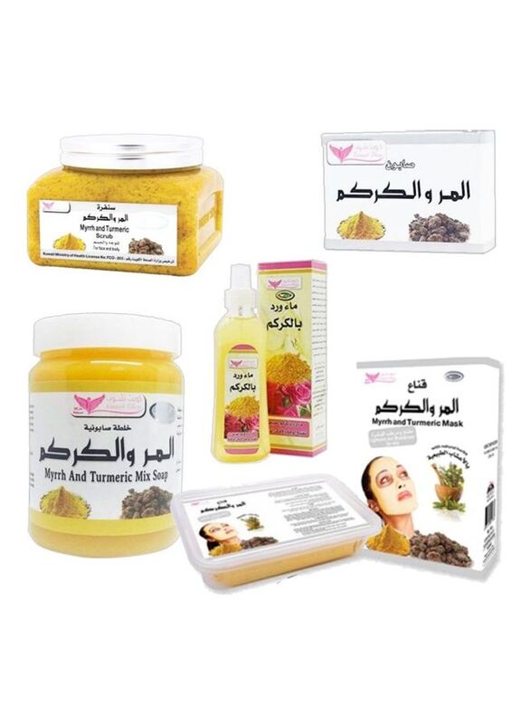 

Kuwait Shop Myrrh and Turmeric Body Gift Set, 5 Pieces