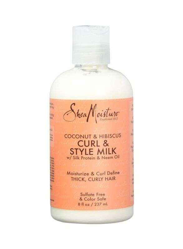 

Shea Moisture Coconut & Hibiscus Curl & Style Milk for Curly Hair, 237ml