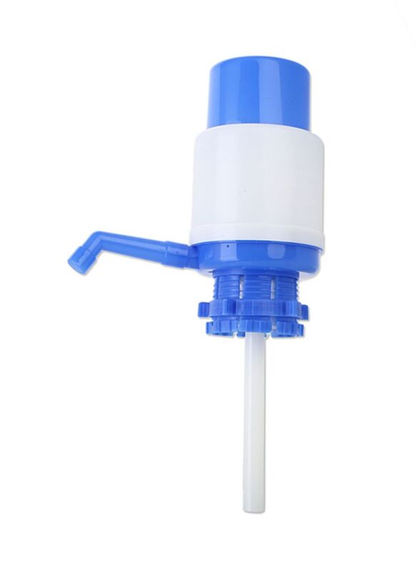 

Plastic Hand Press Water Dispenser,10cm, Blue/White