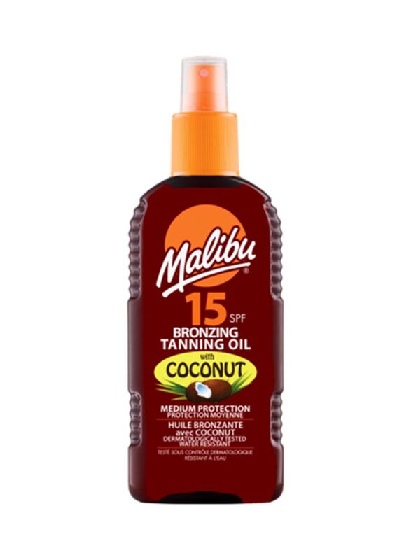 

Malibu Bronzing Tanning Oil with Coconut SPF 15, 200ml