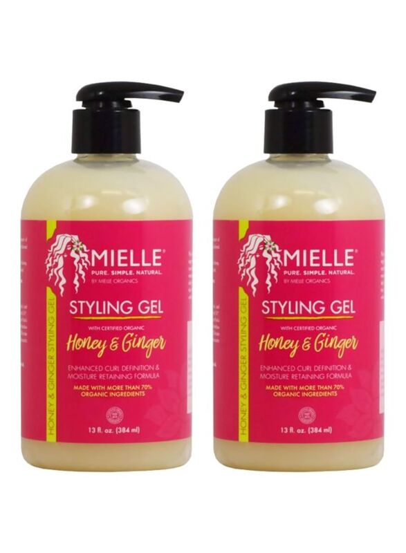 

Mielle Organics Styling Gel with Honey & Ginger for All Hair Type, 13oz, 2 Piece