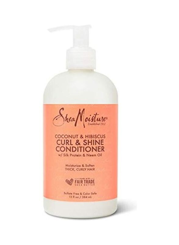 

Shea Moisture Coconut & Hibiscus Curl and Shine Conditioner for All Hair Types, 13oz
