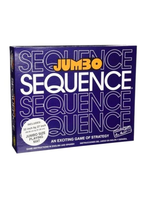 

Jax Jumbo Sequence Deluxe Board Game, Ages 1+, Multicolour