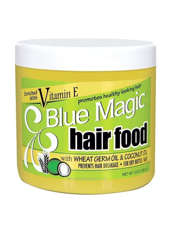 

Blue Magic Hair Food with Wheat Germ Oil and Coconut Oil for All Hair Types, 12oz