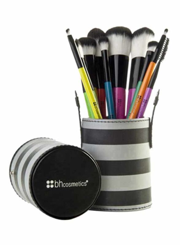 

Bh Cosmetics 10-Piece Pop Air Brush Set, Black/Yellow/Blue