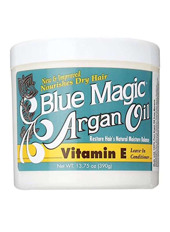 

Blue Magic Argan Oil And Vitamin-E Leave-In Conditioner for All Hair Types, 390g