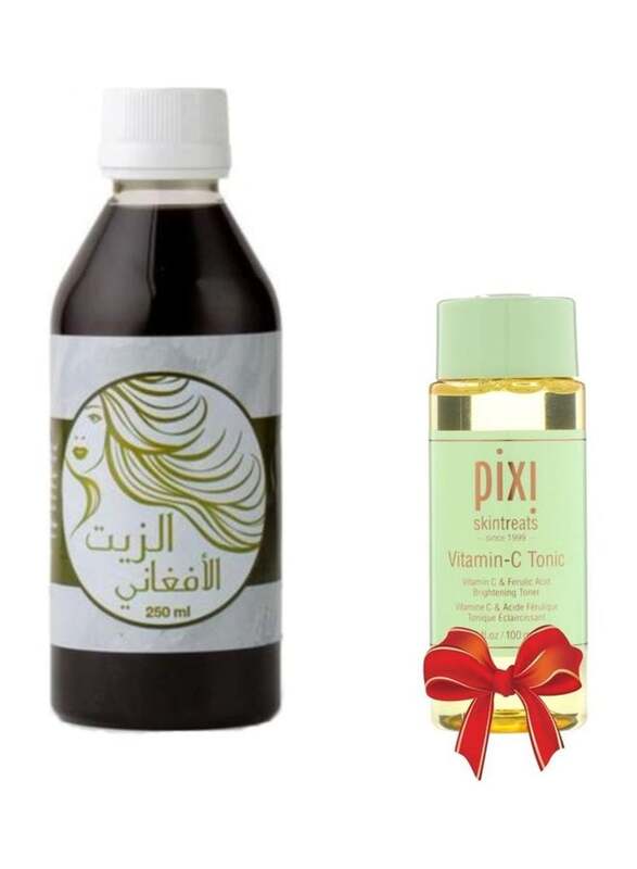 

Afghani Hair Oil With Pixi Beauty Skintreats Vitamin-C Tonic Brightening Toner, 2 Pieces