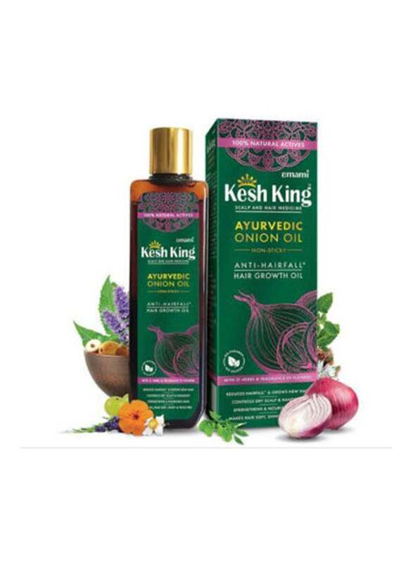 

Kesh King Ayurvedic Onion Oil Scalp and Hair Medicinal Growth Oil Green, 200ml