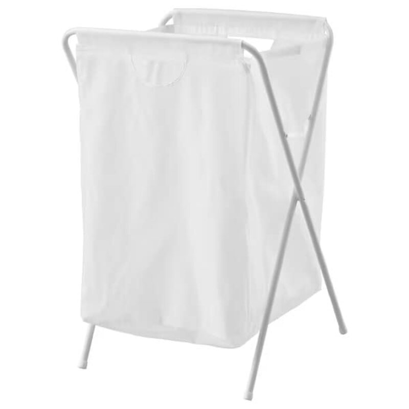 

DXB Gadgets 70L Lightweight and Folds up Cleaning Laundry Bag with Stand, White