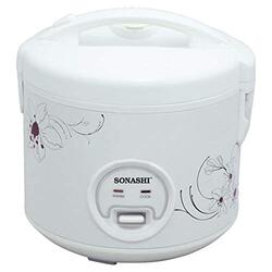 Sonashi 1.5L Rice Cooker with Steamer, SRC-515, White