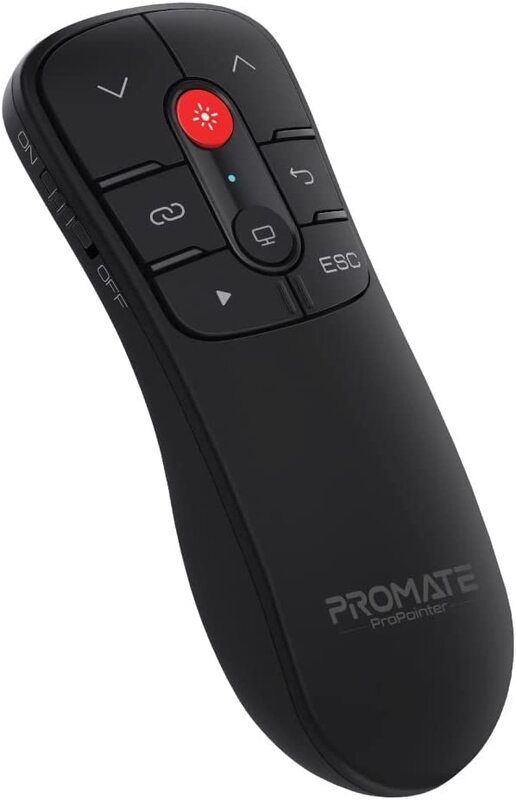 

Generic Promate Compact 2-in-1 Type-C and USB PPT Wireless Presenter, PROPOINTER, Black