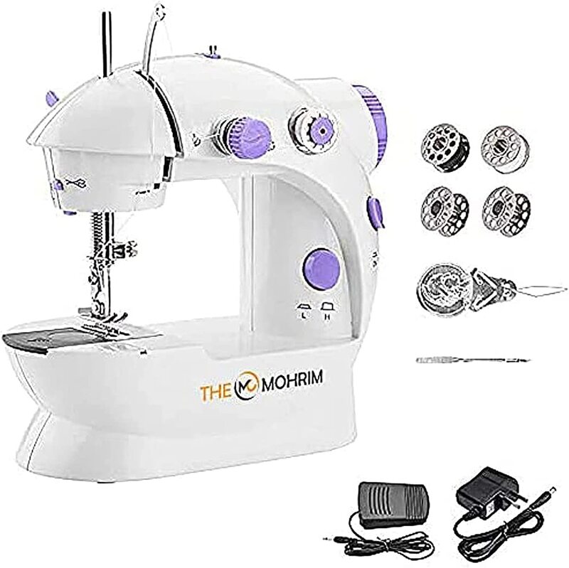 

The Mohrim Electric Portable Mini Sewing Machine, Purple