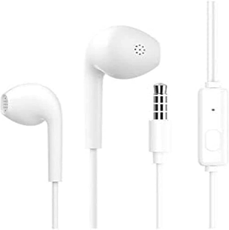 

Generic Celebrat Stereo 3.5 mm Jack In-Ear Earphones with Mic, G12, 2 Pieces, White