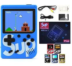 SUP Game Box Plus 400 in 1 Retro Games Upgraded Version Mini Portable Handheld Console, Blue