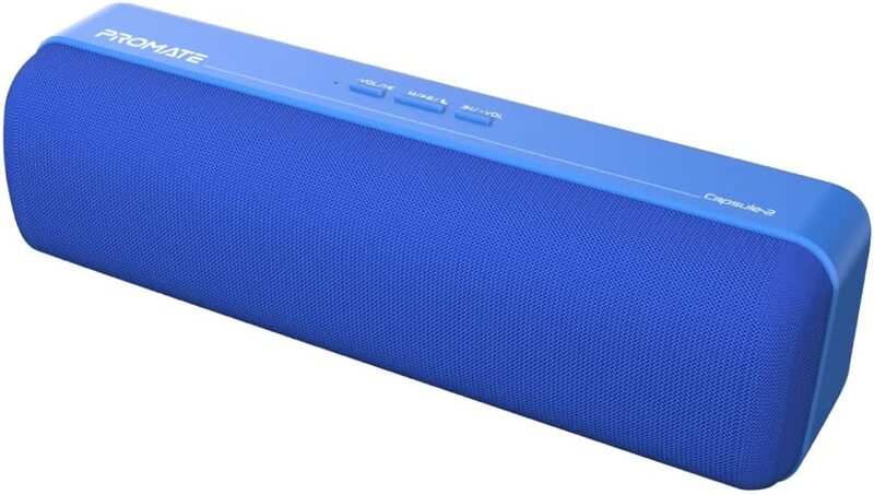 

Promate Portable Bluetooth Speaker, Blue
