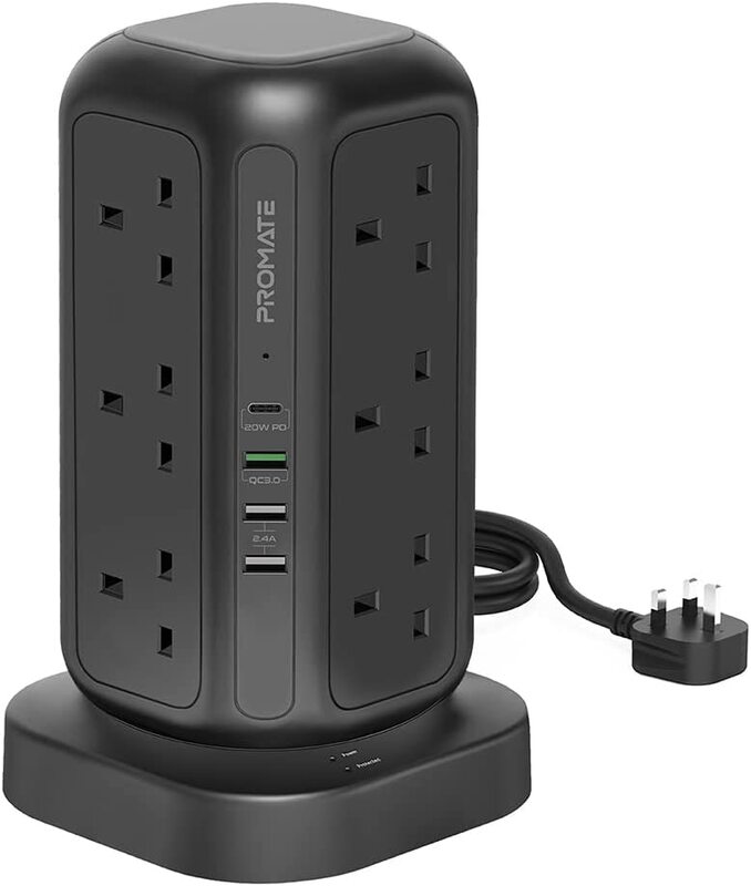 

Promate Power Strip, Black