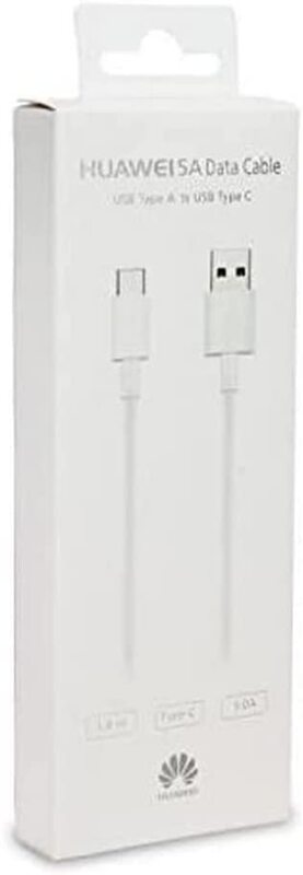 

Huawei Type-C Supercharge Fast Charging Cable, USB 3.1 to USB Type-C for Smartphones/Tablets, White