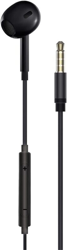 

Promate Mono 3.5mm Jack In-Ear Earphones with Mic, Black