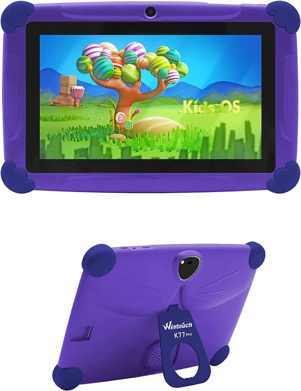 

Wintouch K77 Pro 4GB Purple 7-inch Kids Tablet, Zoom Certified, 1GB RAM, WiFi Only