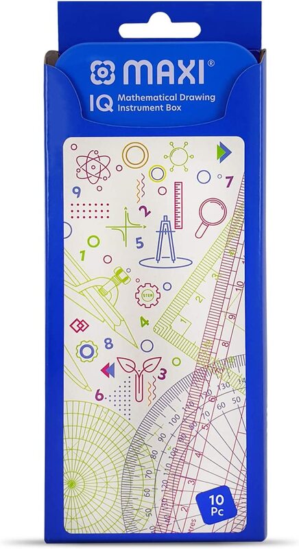 

Maxi 10-Piece Metal Geometry Box Set, Blue