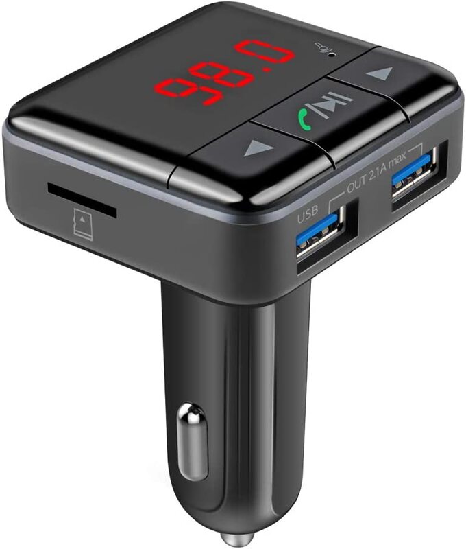 

Promate Bluetooth FM Transmitter, Black