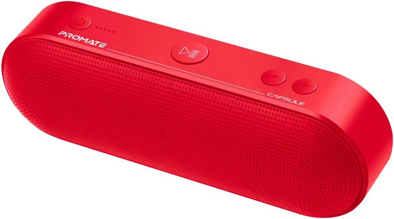 

Promate Portable Bluetooth Speaker, Red
