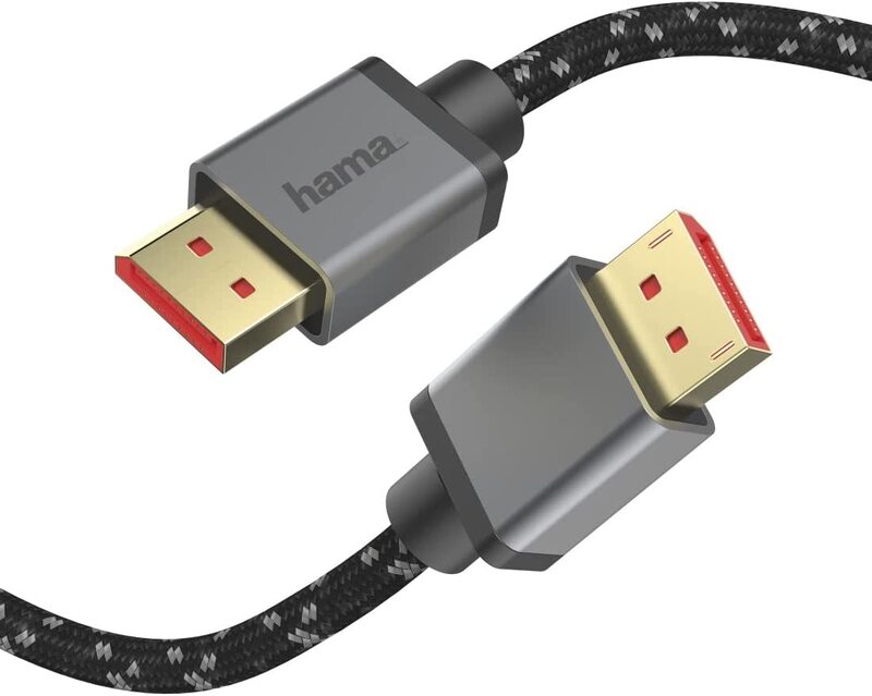 

Hama 2-Meter Ultra-HD 8K DisplayPort DVI Cable, 1.4 DVI to DVI, Multicolour