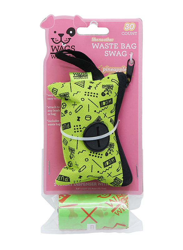 

Wags & Wiggles Waste Bag Swag, 30 Pieces, Green