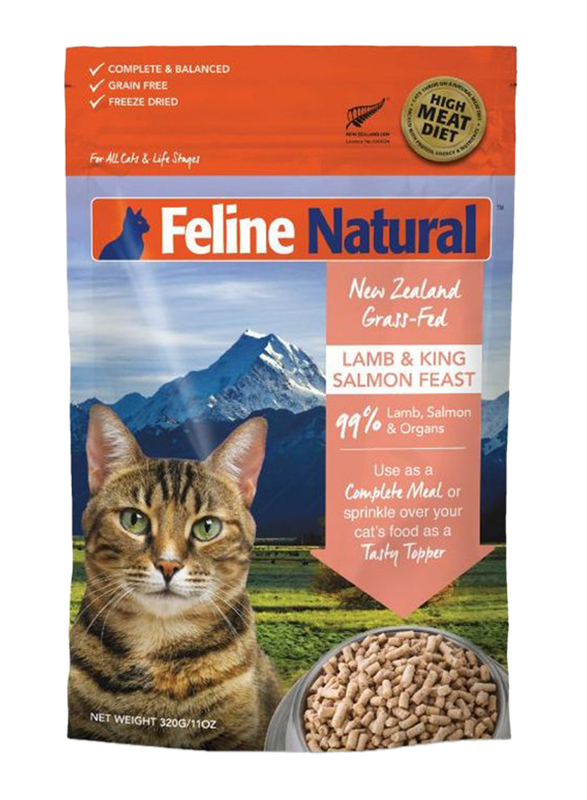 

Feline Natural Freeze Dried Lamb & King Salmon Feast Cat Dry Food, 100g