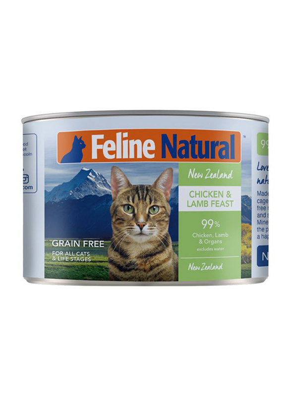 

Feline Natural Chicken & Lamb Can Cat Wet Food, 12 x 170g